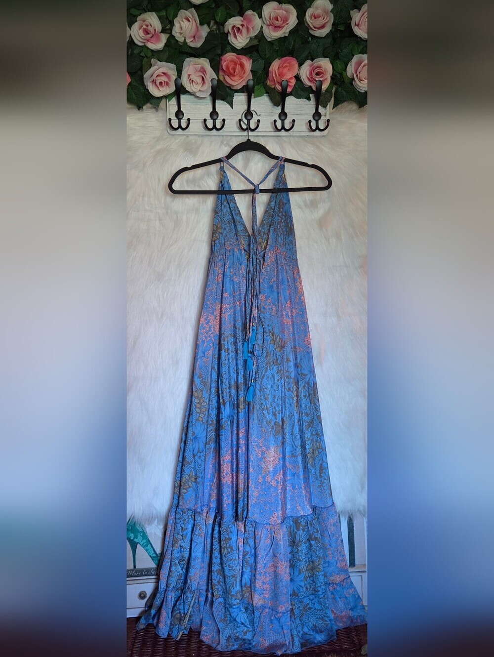 *Amazing Find* Boho Love Grecien Floral Layered Maxi Dress (NWOT)
